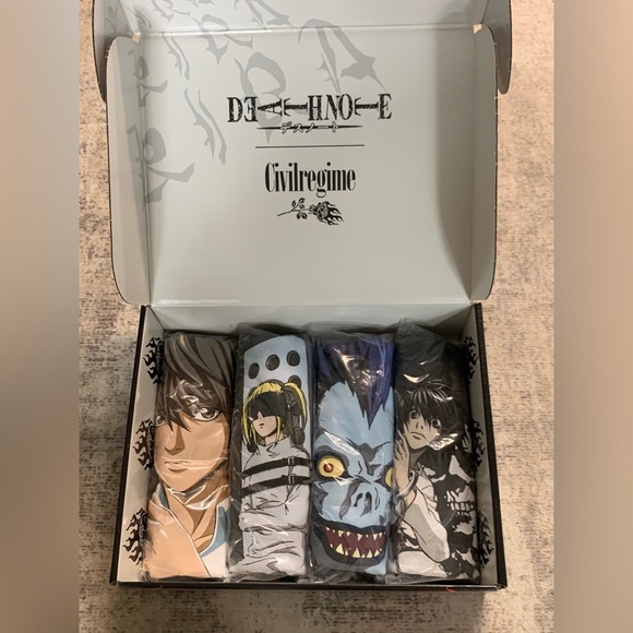 Civil Regime x Death Note 199xOversized T-Shirts Box Set Adult Size LARGE